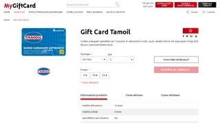 
                            8. Gift Card Tamoil