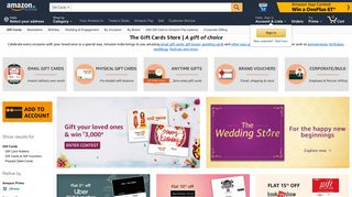 
                            6. Gift Cards - Amazon.in