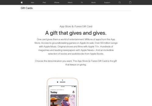 
                            10. Gift Cards - Apple (CA)