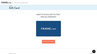 
                            11. gift cards - Frame.com