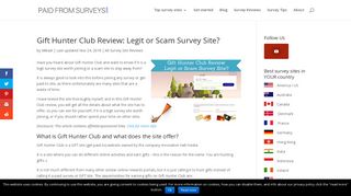 
                            11. Gift Hunter Club Review: Legit or Scam Survey Site?