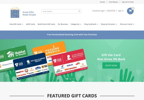 
                            8. GiftCardMall.com: Home page