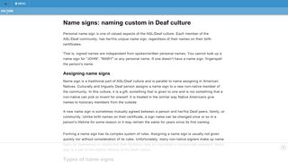 
                            6. Gifting a signed name in Deaf Culture - HandSpeak