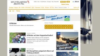
                            13. Giftköder - aktuelle Themen, Nachrichten & Bilder - Stuttgarter Zeitung