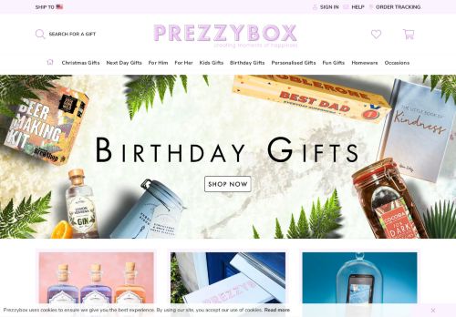 
                            3. Gifts, Cool Gift Ideas & Presents for Everyone from Prezzybox.com