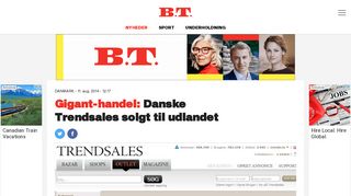 
                            8. Gigant-handel: Danske Trendsales solgt til udlandet | BT Danmark ...