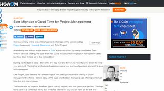 
                            7. Gigaom | 5pm Might be a Good Time for Project Management