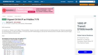 
                            11. Gigaset C610A IP an FritzBox 7170 - Administrator