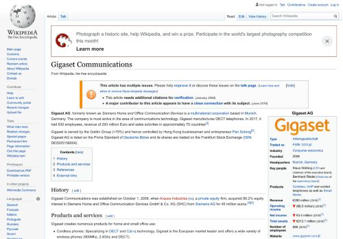 
                            8. Gigaset Communications - Wikipedia