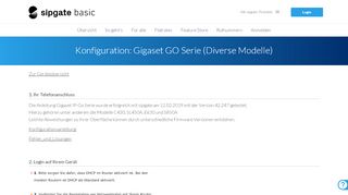 
                            4. Gigaset GO Serie (Diverse Modelle) - Konfigurationsanleitung für Ihr ...