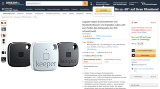 
                            8. Gigaset Keeper Schlüsselfinder 3er-Set schwarz: Amazon.de: Elektronik