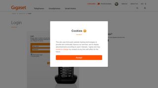
                            10. Gigaset: Login