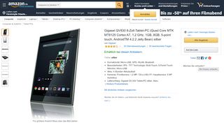 
                            6. Gigaset QV830 8-Zoll-Tablet-PC silber: Amazon.de: Computer ...
