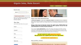 
                            3. Gigolo Jobs: Become Gigolo and Male Escort in your City!