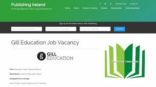 
                            11. Gill Education Job Vacancy - Publishing Ireland