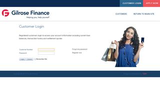 
                            3. Gilrose Customer Login - Gilrose Finance