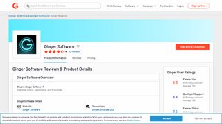 
                            10. Ginger Software Reviews 2019 | G2 Crowd