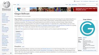 
                            6. Ginger Software - Wikipedia