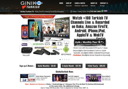 
                            1. Giniko Turkish TV - Turk Kanallarini Canli(Live) & Kayitli(DVR ...