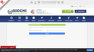 
                            7. giochitelematici - Recupero Username