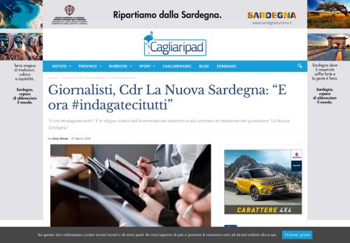 
                            13. Giornalisti, Cdr La Nuova Sardegna: 