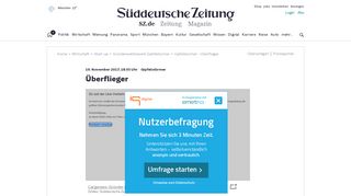 
                            12. Gipfelstürmer - Überflieger - Wirtschaft - Süddeutsche.de