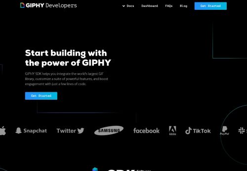 
                            1. GIPHY for Developers