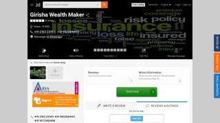 
                            8. Girisha Wealth Maker - Insurance Agents in Satara - Justdial