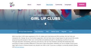 
                            3. Girl Up Clubs - Girl Up