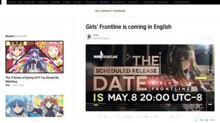 
                            10. Girls' Frontline is coming in English - Kinja