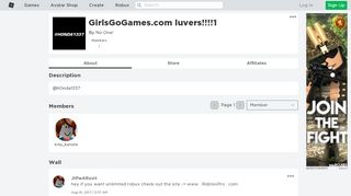 
                            12. GirlsGoGames.com luvers!!!!1 - Roblox