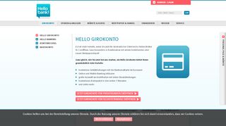 
                            1. Girokonto | Hello bank!