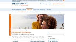 
                            12. Girokonto & Kreditkarten - Echterdinger Bank eG