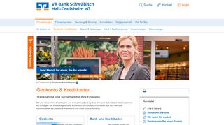 
                            6. Girokonto Kreditkarten - VR Bank Schwäbisch Hall ... - VR Bank SHA