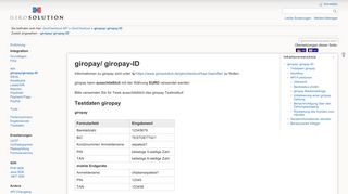 
                            6. giropay/ giropay-ID [] - GiroCheckout API - GiroSolution
