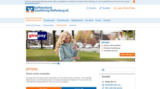 
                            13. giropay - Raiffeisenbank Geiselhöring-Pfaffenberg eG