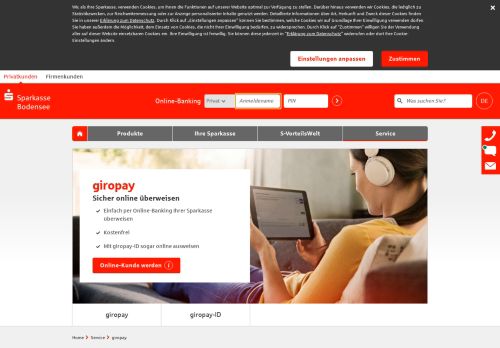 
                            11. giropay - Sicher online überweisen - Sparkasse Bodensee