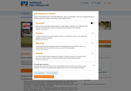 
                            12. giropay - Volksbank Flein-Talheim eG