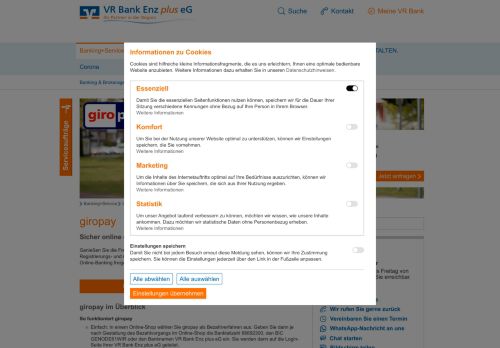 
                            9. giropay - VR Bank Enz plus eG
