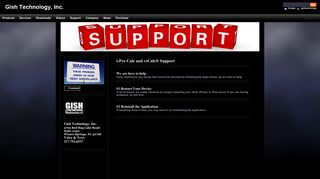 
                            3. Gish Technology, Inc. Support