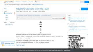 
                            6. Git asks for username every time I push - Stack Overflow