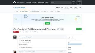 
                            5. Git: Configure Git Username and Password · Issue #11603 ... - GitHub