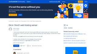 
                            1. Git in 1And1 web hosting server - Atlassian Community