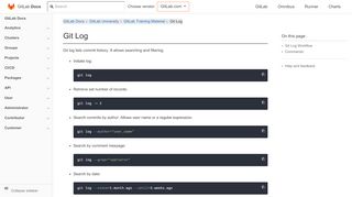 
                            4. Git Log | GitLab