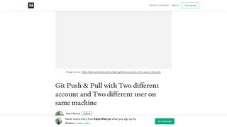 
                            7. Git Push & Pull with Two different account and Two different user on ...