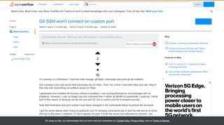 
                            7. Git SSH won't connect on custom port - Stack Overflow