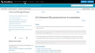 
                            13. Git Unknown SSL protocol error in connection – CloudBees Support