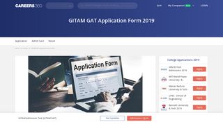 
                            9. GITAM GAT Application Form 2019, Registration (Released)– Apply ...