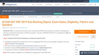 
                            12. GITAM GAT PGP 2019 Application Form (Available), Eligibility ...