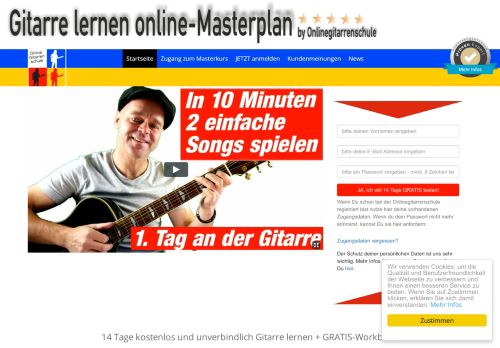 
                            6. Gitarre Lernen Online - Masterplan